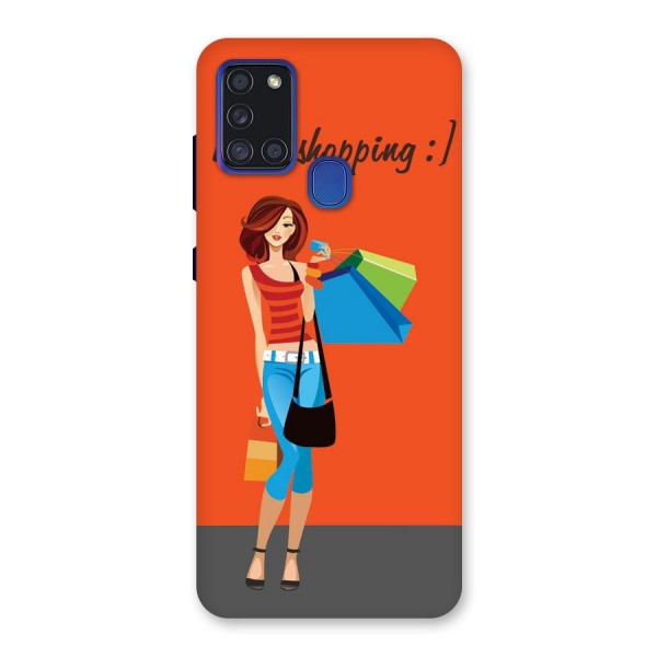 Love Shopping Classy Girl Back Case for Galaxy A21s