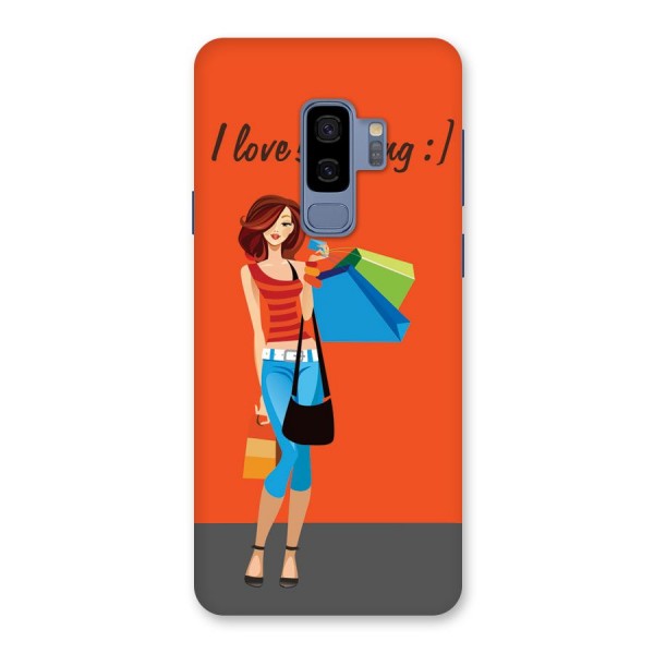 Love Shopping Classy Girl Back Case for Galaxy S9 Plus