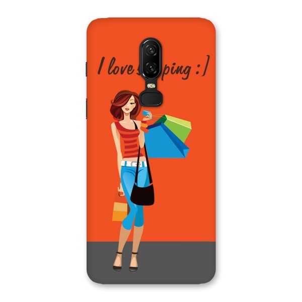Love Shopping Classy Girl Back Case for OnePlus 6