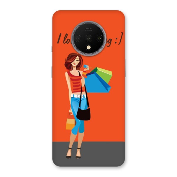 Love Shopping Classy Girl Back Case for OnePlus 7T