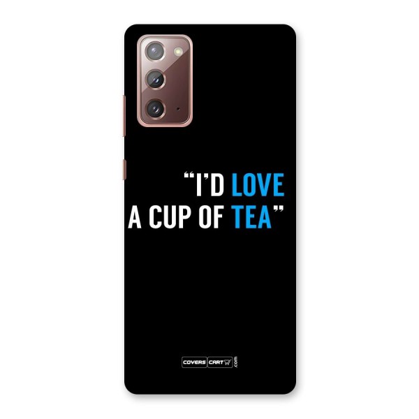 Love Tea Back Case for Galaxy Note 20