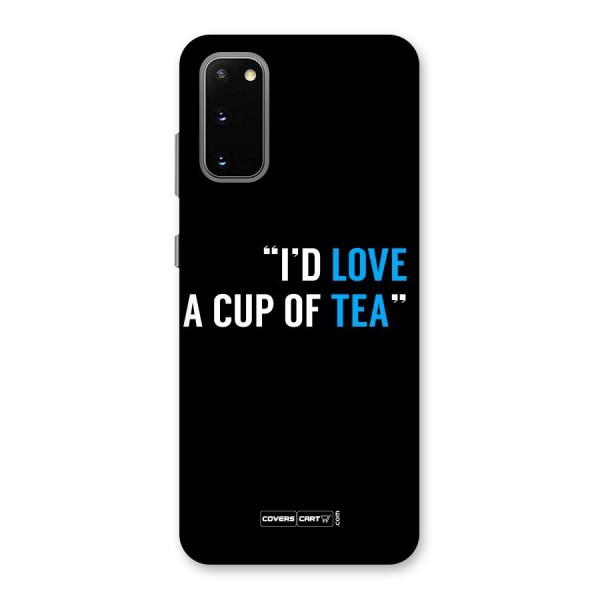 Love Tea Back Case for Galaxy S20