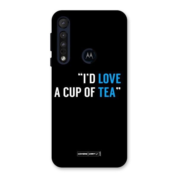 Love Tea Back Case for Motorola One Macro