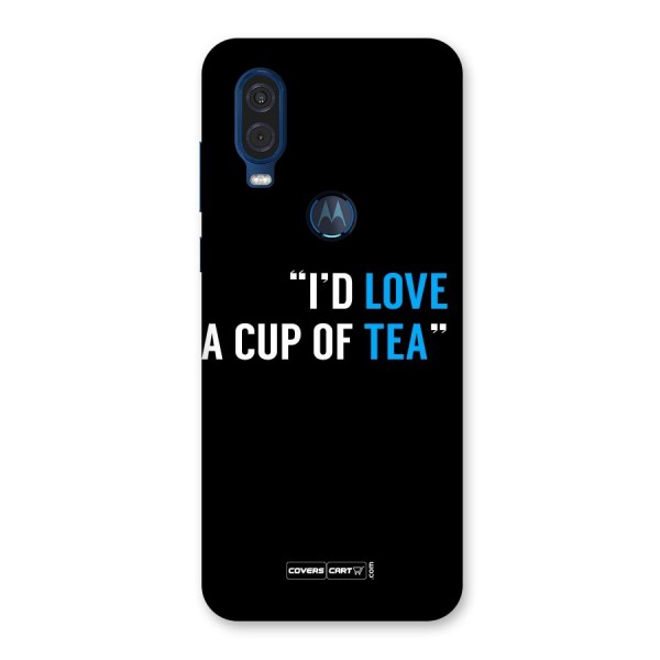 Love Tea Back Case for Motorola One Vision