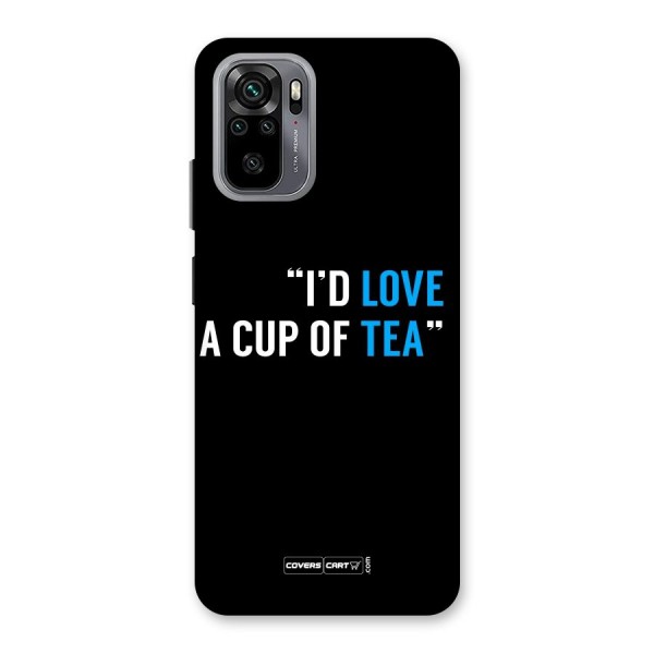 Love Tea Back Case for Redmi Note 10