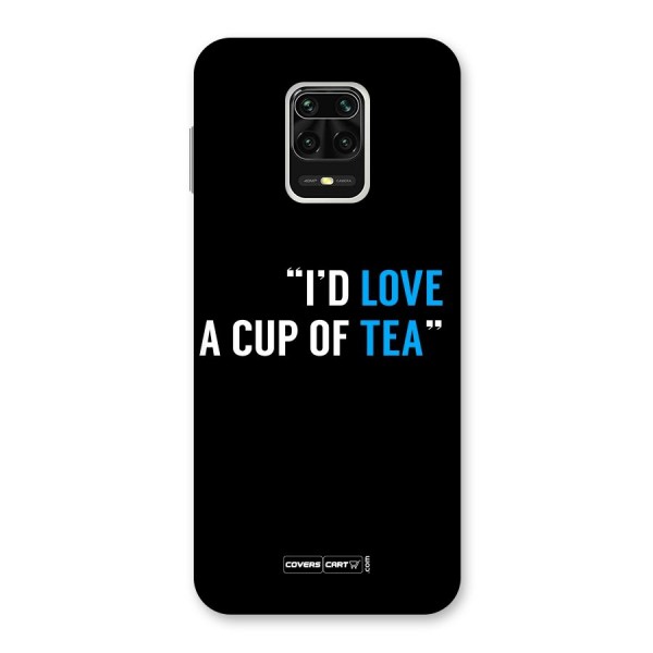 Love Tea Back Case for Redmi Note 9 Pro Max