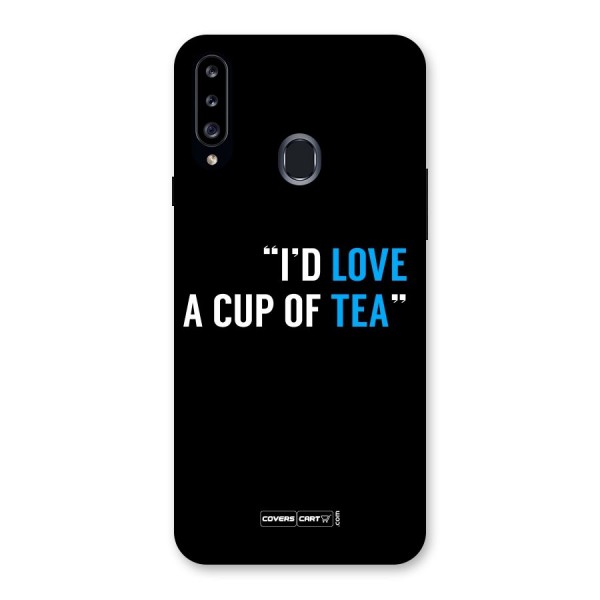 Love Tea Back Case for Samsung Galaxy A20s