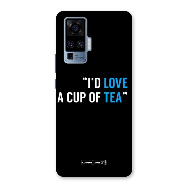 Love Tea Back Case for Vivo X50 Pro