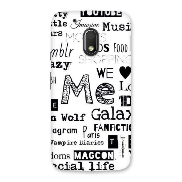 Love Things Back Case for Moto G4 Play