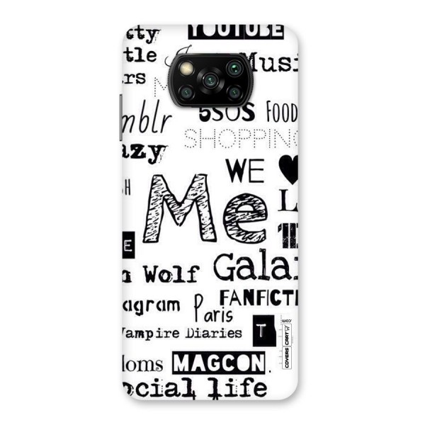Love Things Back Case for Poco X3