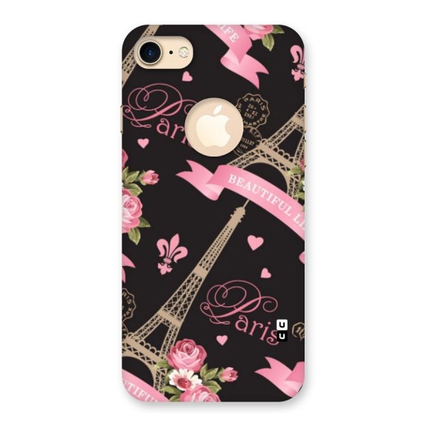 Love Tower Back Case for iPhone 7 Logo Cut