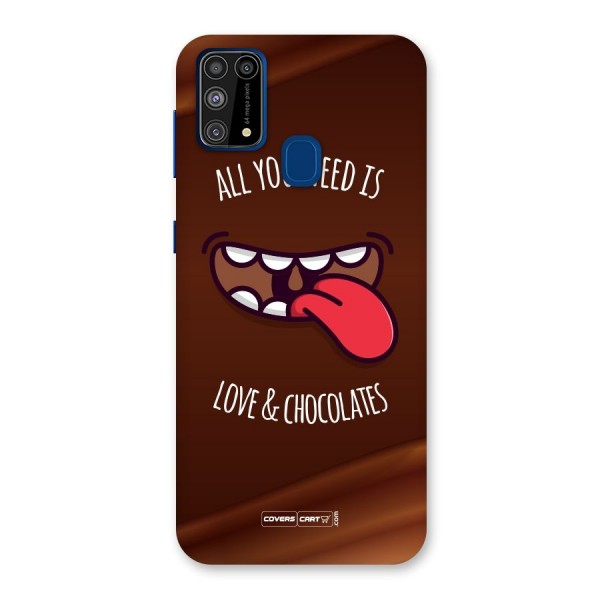 Love and Chocolates Back Case for Galaxy F41