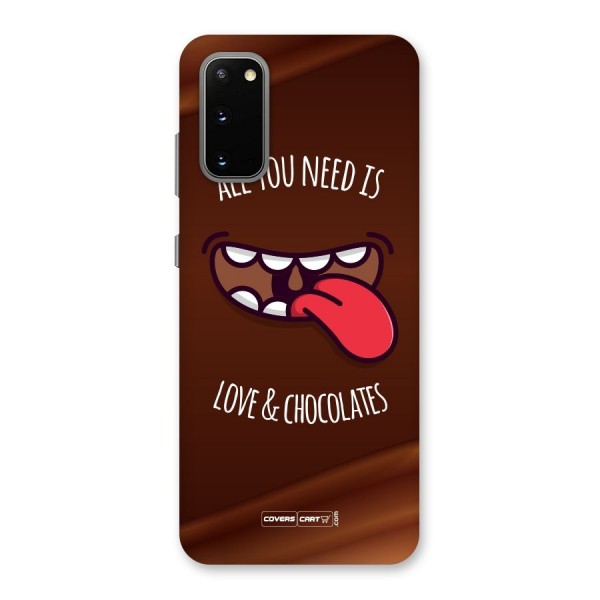 Love and Chocolates Back Case for Galaxy S20
