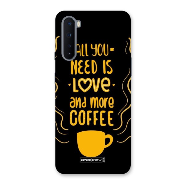 Love and More Coffee Back Case for OnePlus Nord
