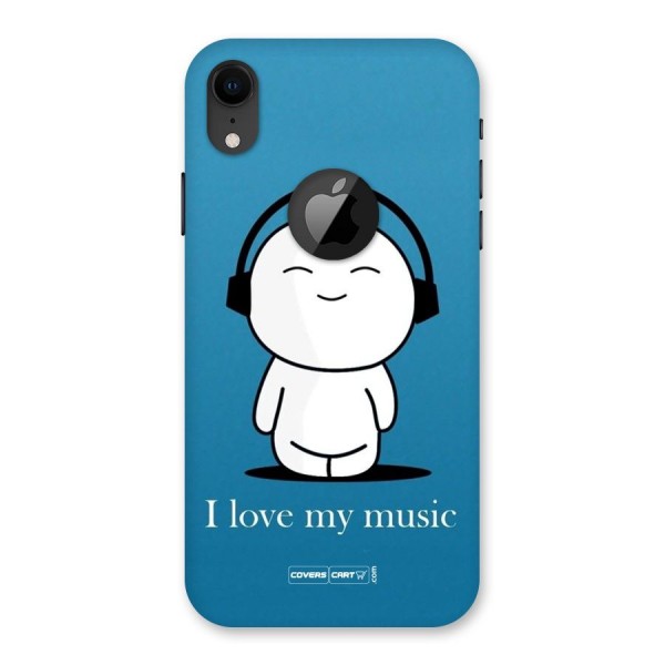 Love for Music Back Case for iPhone XR Logo Cut