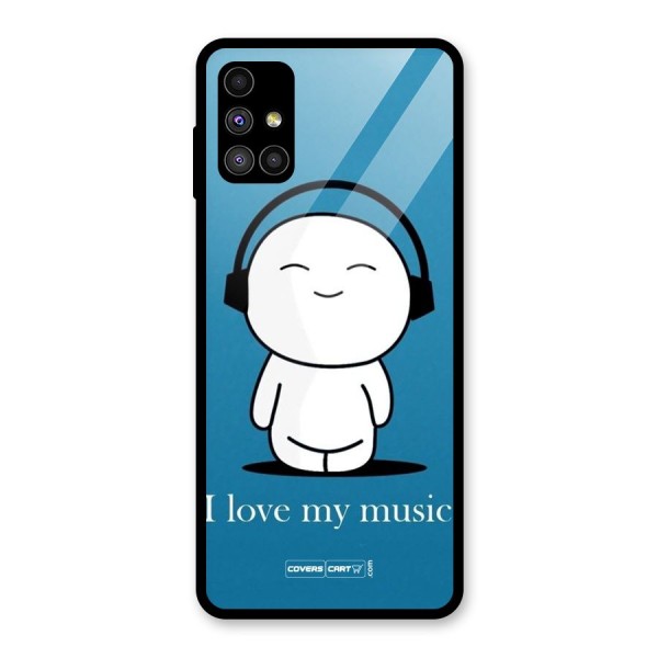 Love for Music Glass Back Case for Galaxy M51