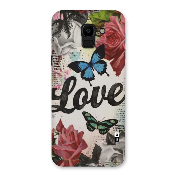 Lovely Butterfly Love Back Case for Galaxy J6
