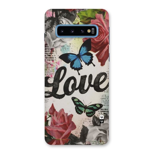 Lovely Butterfly Love Back Case for Galaxy S10
