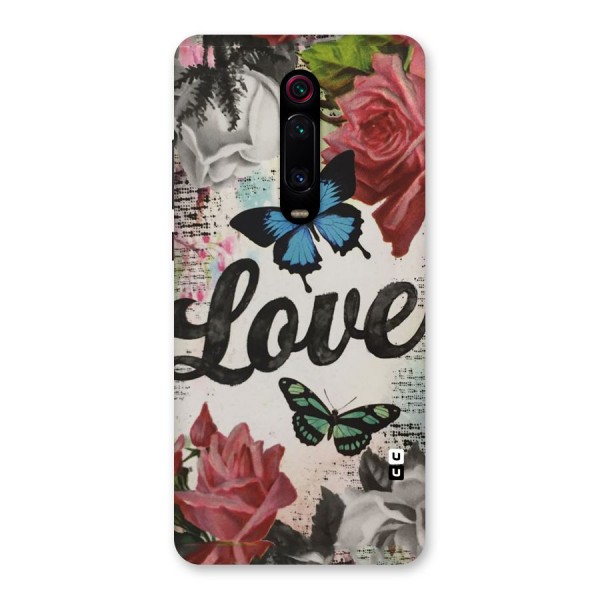 Lovely Butterfly Love Back Case for Redmi K20 Pro