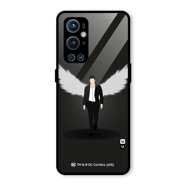 Lucifer Minimalistic Archangel Art Glass Back Case for OnePlus 9 Pro