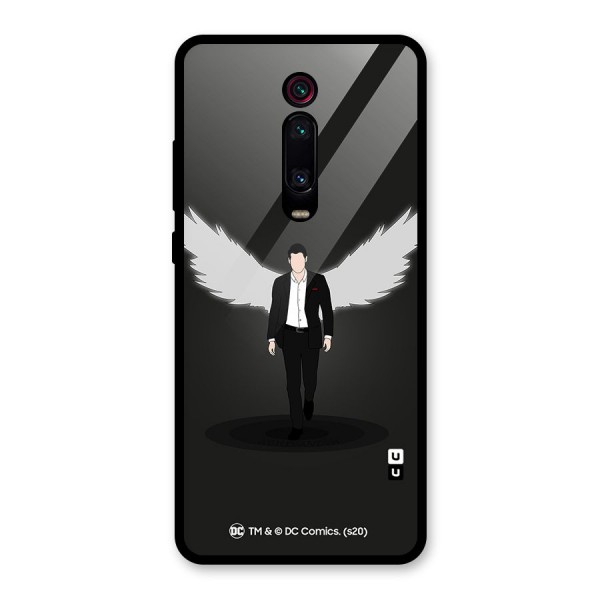 Lucifer Minimalistic Archangel Art Glass Back Case for Redmi K20
