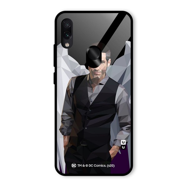 Lucifer Morningstar Art Abstract Glass Back Case for Redmi Note 7 Pro