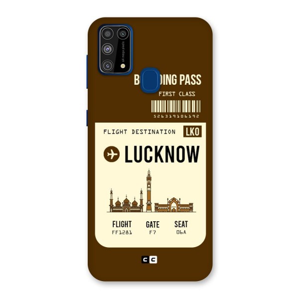 Lucknow Boarding Pass Back Case for Galaxy M31