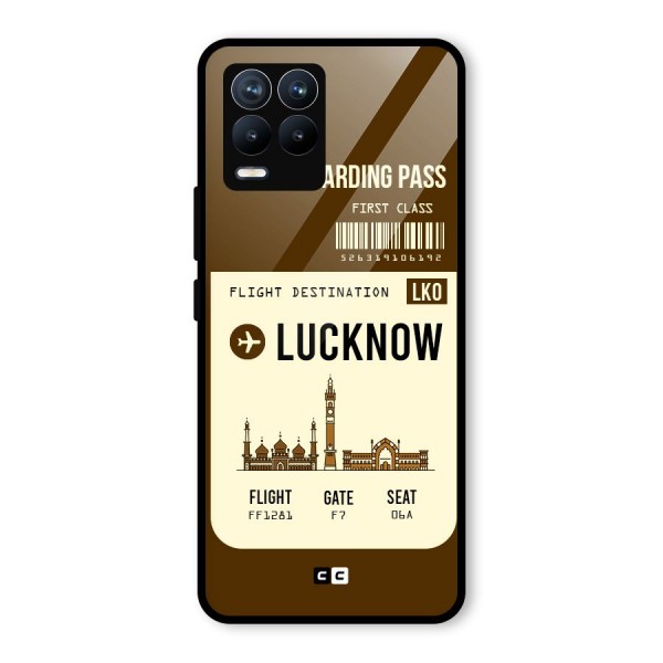 Lucknow Boarding Pass Glass Back Case for Realme 8