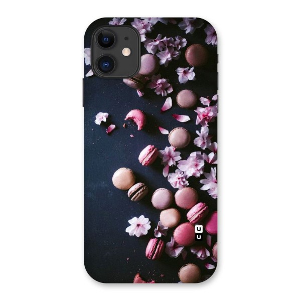 Macaroons And Cheery Blossoms Back Case for iPhone 11