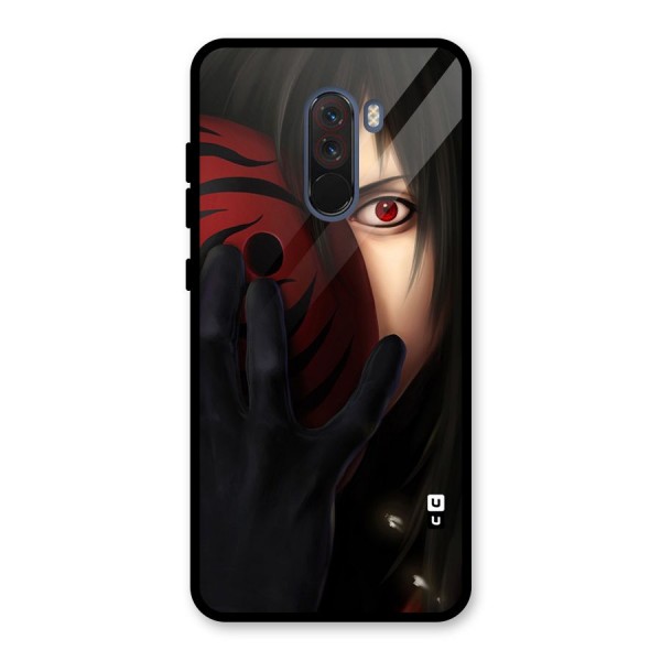 Madara Sharingan Glass Back Case for Poco F1