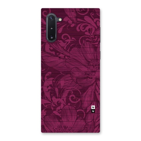 Magenta Floral Pattern Back Case for Galaxy Note 10