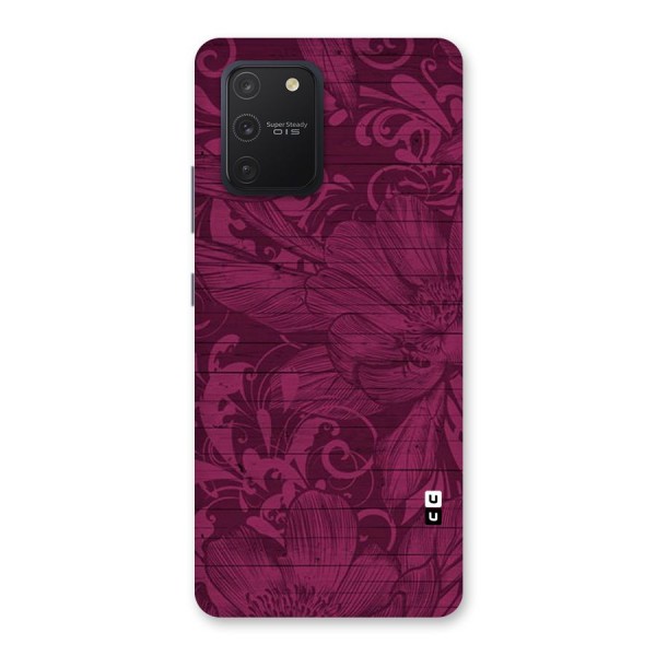 Magenta Floral Pattern Back Case for Galaxy S10 Lite
