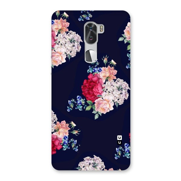 Magenta Peach Floral Back Case for Coolpad Cool 1