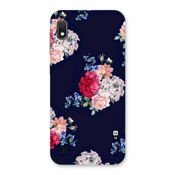 Magenta Peach Floral Back Case for Galaxy A10