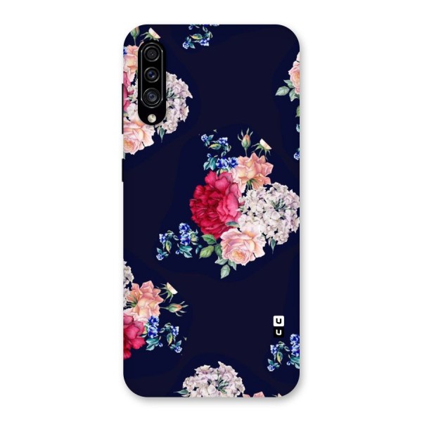 Magenta Peach Floral Back Case for Galaxy A30s