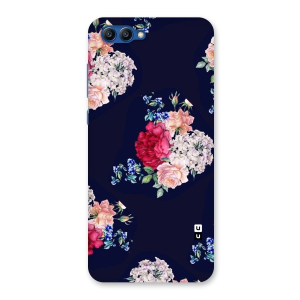 Magenta Peach Floral Back Case for Honor View 10