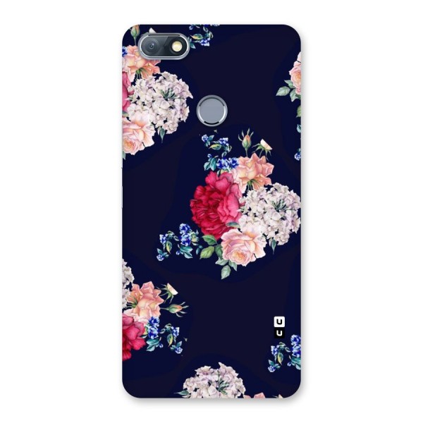 Magenta Peach Floral Back Case for Infinix Note 5