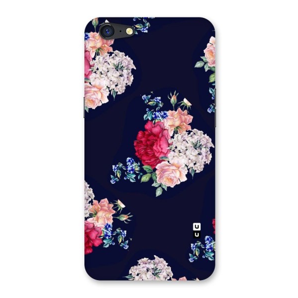 Magenta Peach Floral Back Case for Oppo A71