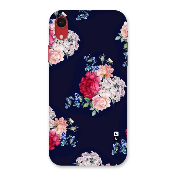 Magenta Peach Floral Back Case for iPhone XR