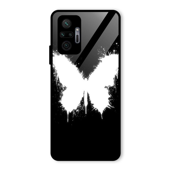 Magic Butterfly Glass Back Case for Redmi Note 10 Pro