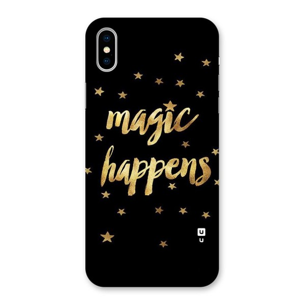 Magic Happens Back Case for iPhone XS