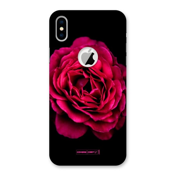 Magical Rose Back Case for iPhone X Logo Cut