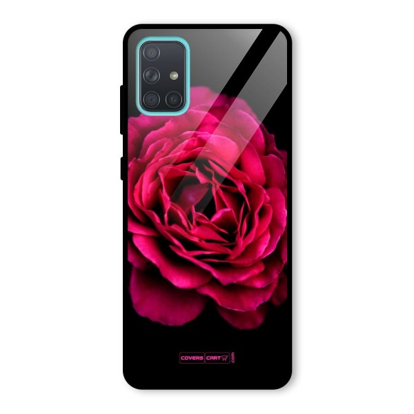 Magical Rose Glass Back Case for Galaxy A71