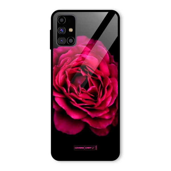 Magical Rose Glass Back Case for Galaxy M31s