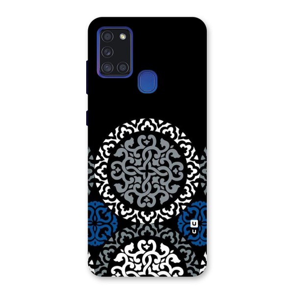 Mandala Circle Pattern Back Case for Galaxy A21s