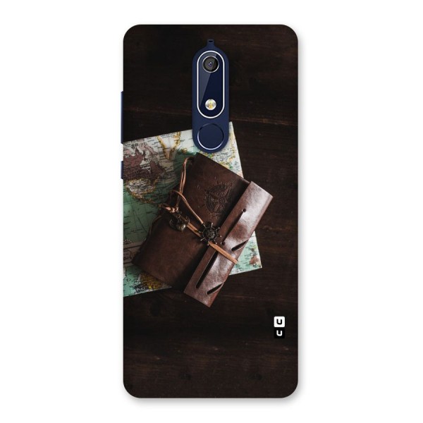 Map Journal Back Case for Nokia 5.1
