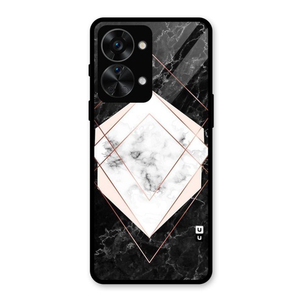 Marble Texture Print Glass Back Case for OnePlus Nord 2T