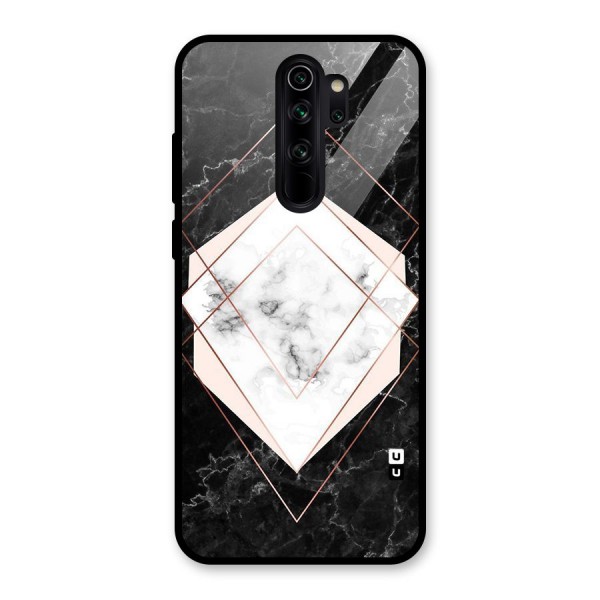 Marble Texture Print Glass Back Case for Redmi Note 8 Pro