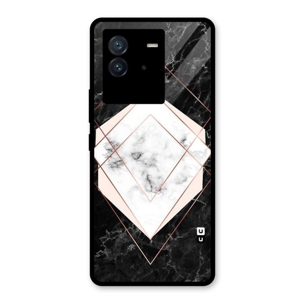Marble Texture Print Glass Back Case for Vivo iQOO Neo 6 5G