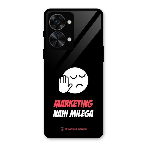 Marketing Nahi Milega Black Glass Back Case for OnePlus Nord 2T